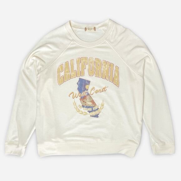 Altar’d State California Sweatshirt | Oversized Small | Cream | NWT - Picture 3 of 12